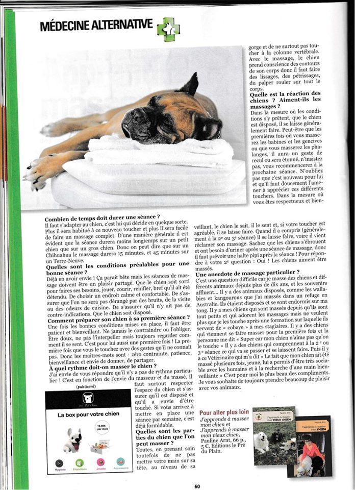 Du Domaine Du Fuchsberg - Super article sur le Massage Canin , revue SCC Page 3