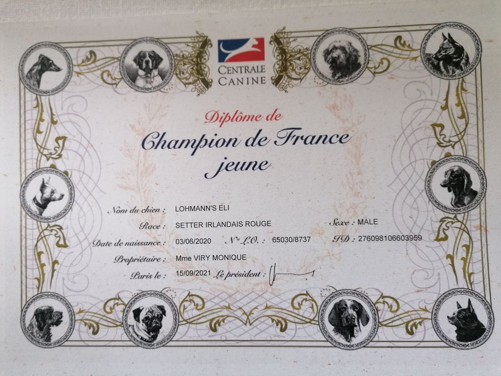 Du Domaine Du Fuchsberg - R'one est Champion Jeune de France !